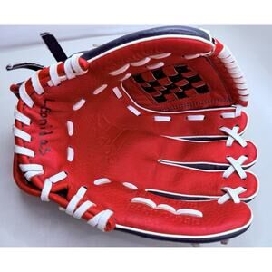 Adidas Baseball Mitt Glove Eazy Close 9.5” TS950RWB Youth Red Blue